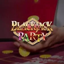 Blackjack Party online game logo by Evolution on shuffle-kaszinó.com