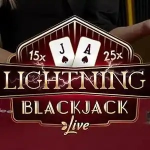 Lightning Blackjack logo by Evolution Shuffle