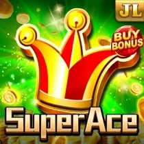 Super Ace slot logo by Jili Games at Shuffle